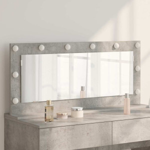 vidaXL Schmink Spiegel Rechthoekig Beton Grijs 100 x 45 x 18 cm