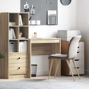 vidaXL Bureau Anders Sonoma eiken 70 x 40 x 76 cm Bewerkt hout