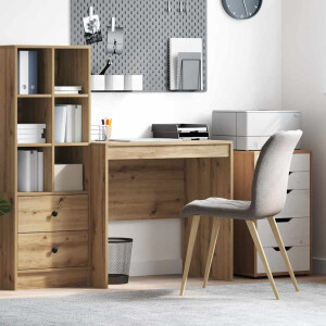 vidaXL Bureau Artisan Eiken 80 x 50 x 76 cm