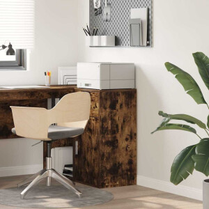 vidaXL Dressoir met lade Gerookt eiken 38 x 34 x 75 cm