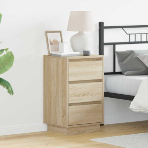 vidaXL Nachtkastje Sonoma Eiken 39 x 34,5 x 65 cm Bewerkt hout