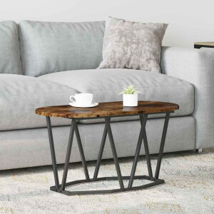 vidaXL Salontafel Gerookt eiken 80 x 40 x 40.5 cm