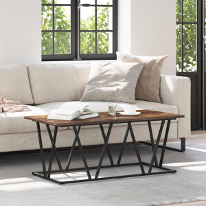 vidaXL Salontafel Gerookt eiken 100 x 50 x 40 cm