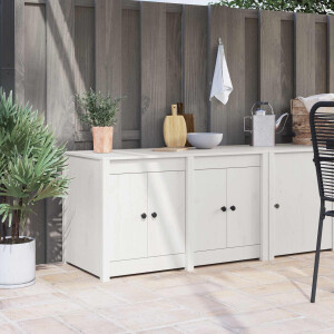 vidaXL Keukenkast MEPPEL Wit 106 x 55 x 64 cm Massief grenenhout