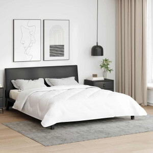 vidaXL Dekbed Wit 240 x 220 x 4 cm Polyester