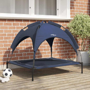 vidaXL Hondenbed Marineblauw 90 x 81 x 80,5 cm Staal