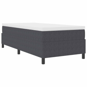 vidaXL Platform bedframe Donkergrijs 80 x 200 cm Stof
