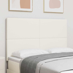 vidaXL Hoofdbord Crème 160 cm Katoen Stof