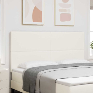 vidaXL Hoofdbord Crème 180 cm Katoen Stof