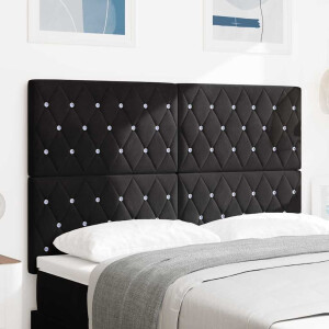 vidaXL Hoofdbord Zwart 160 cm Fluweel