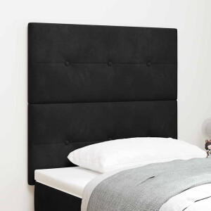 vidaXL Hoofdbord Zwart 80 cm Fluweel