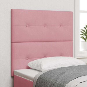 vidaXL Hoofdbord Roze 90 cm Fluweel