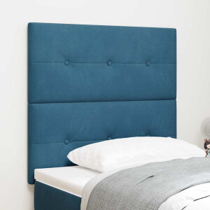 vidaXL Hoofdbord Donkerblauw 100 cm Fluweel