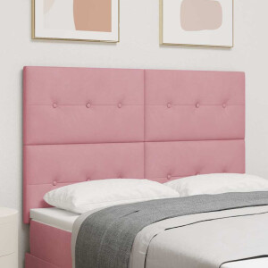 vidaXL Hoofdbord Roze 160 cm Fluweel