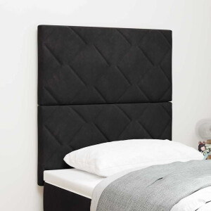 vidaXL Hoofdbord Zwart 80 cm Fluweel