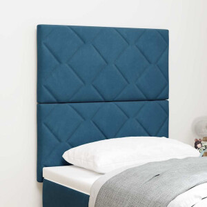 vidaXL Hoofdbord Donkerblauw 80 cm Fluweel