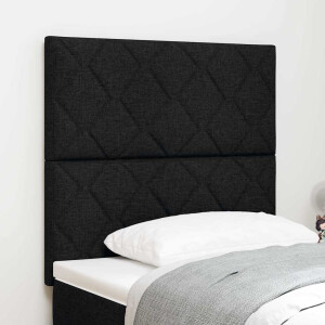 vidaXL Hoofdbord Zwart 90 cm Stof