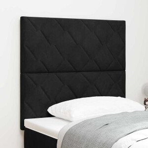 vidaXL Hoofdbord Zwart 90 cm Fluweel