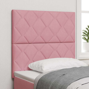 vidaXL Hoofdbord Roze 90 cm Fluweel
