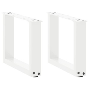 vidaXL Salontafelpoten 2 st U-vormig 40x(30-31) cm staal wit