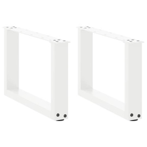 vidaXL Salontafelpoten 2 st U-vormig 50x(30-31) cm staal wit
