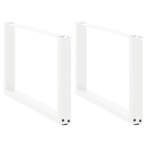 vidaXL Salontafelpoten 2 st U-vormig 70x(42-43) cm staal wit