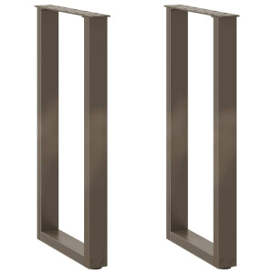 vidaXL Console tafelpoten 2 st U-vormig 28x(72-73) cm staal naturel
