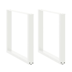 vidaXL Eettafelpoten 2 st U-vormig 90x(72-73) cm staal wit