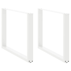 vidaXL Eettafelpoten 2 st U-vormig 100x(72-73) cm staal wit