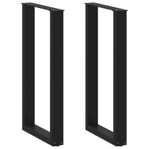 vidaXL Bartafelpoten 2 st U-vormig 40x(90-91) cm staal zwart