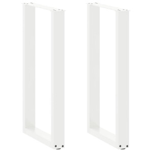 vidaXL Bartafelpoten 2 st U-vormig 40x(90-91) cm staal wit