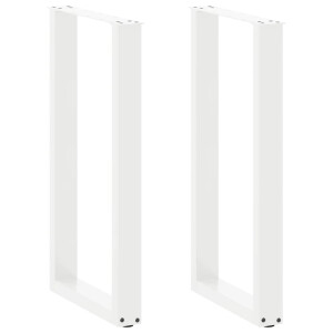 vidaXL Bartafelpoten 2 st U-vormig 50x(90-91)cm staal wit