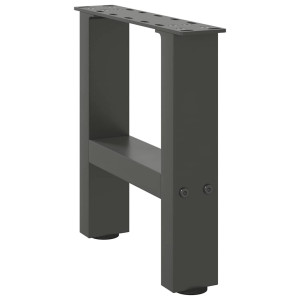 vidaXL Salontafelpoten 2 st 40x(30-31) cm staal antracietkleurig