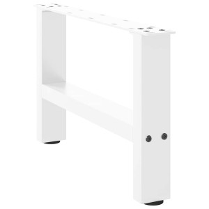 vidaXL Salontafelpoten 2 st 50x(30-31) cm staal wit