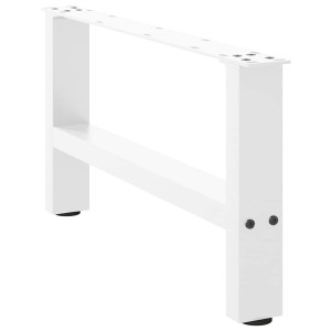 vidaXL Salontafelpoten 2 st 70x(30-31) cm staal wit