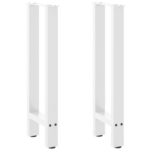vidaXL Console tafelpoten 2 st 38x(72-73) cm staal wit