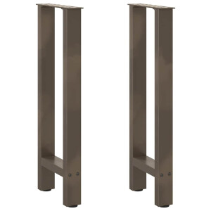 vidaXL Console tafelpoten 2 st 38x(72-73) cm staal naturel