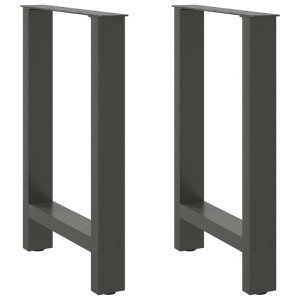 vidaXL Salontafelpoten 2 st 50x(72-73) cm staal antraciet