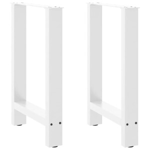 vidaXL Eettafelpoten 2 st 60x(72-73) cm staal wit
