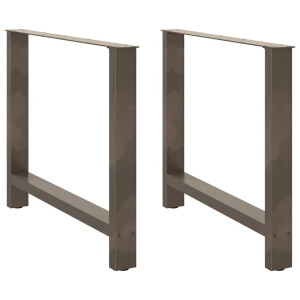 vidaXL Eettafelpoten 2 st 90x(72-73) cm staal naturel