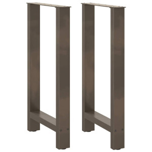 vidaXL Bartafelpoten 2 st 50x(90-91) cm staal naturel