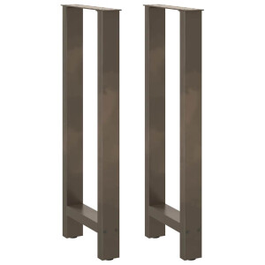 vidaXL Bartafelpoten 2 st 50x(100-101) cm staal naturel