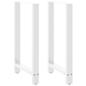 vidaXL Bartafelpoten 2 st 60x(100-101) cm staal wit