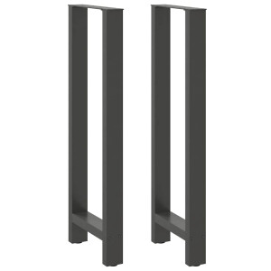 vidaXL Bartafelpoten 2 st 40x(110-111) cm staal antraciet