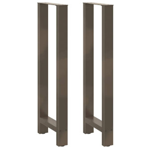 vidaXL Bartafelpoten 2 st 40x(110-111) cm staal naturel