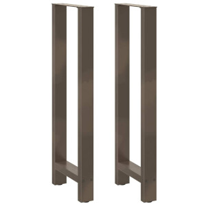 vidaXL Bartafelpoten 2 st 50x(110-111) cm staal naturel