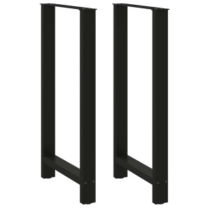 vidaXL Bartafelpoten 2 st 60x(110-111) cm staal zwart