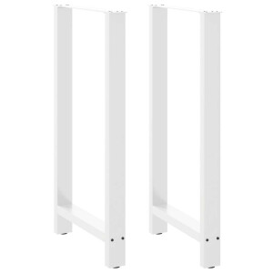 vidaXL Bartafelpoten 2 st 60x(110-111) cm staal wit
