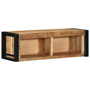 vidaXL Tv-meubel 80x30x25 cm massief ruw mangohout