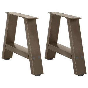 vidaXL Salontafelpoten 2 st A-vormig 40x(30-31) cm staal